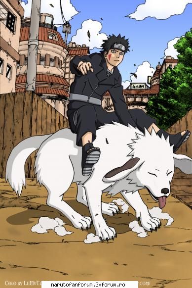 Descriere - Name: Inuzuka Kiba Age: 13 Birthday: 7 July - Kiba Inzuka si Akamaru